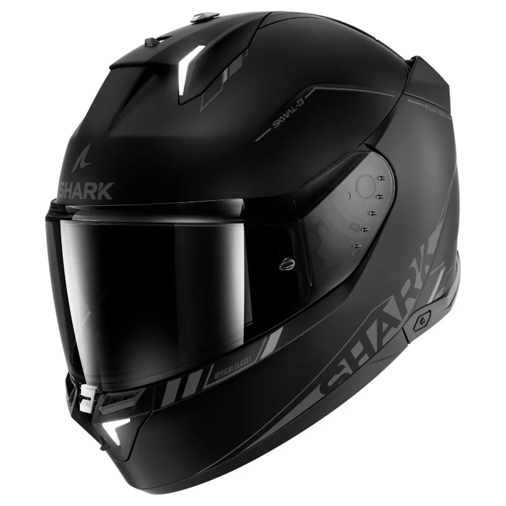 Capacete Shark Skwal I3 Blank SP Preto Fosco KAK - Spinelli Motos